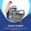Graco Pack ’n Play Travel Dome LX Playard – Raised Travel Bassinet, UV‑50 Canopy, Changer & Storage, Astin