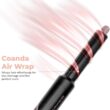 SRILabs StyleWrap Pro 7-in-1 Coanda Air Hair Multi Styler Dryer Brush with Negative Ions, Black