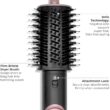 SRILabs StyleWrap Pro 7-in-1 Coanda Air Hair Multi Styler Dryer Brush with Negative Ions, Black