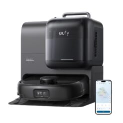 eufy Robot Vacuum E28, Portable Deep Cleaner for Carpet, HydroJet System with Roller Mop, All-in-One Robot Vacuum and Mop Combo, 20,000 Pa Suction, Zero-Tangling, Corner-to-Edge Cleaning (Upgraded)