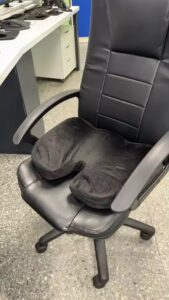 Travel Seat Cushion, Memory Foam U-Shaped Pillow for Chair, Cushion Pad Car Office, Hip Support Massage Orthopedic Pillow