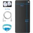 Universal Earthing Mat with Wristband - Soft PU Grounding Pad - Earth Connection Kit for Home & Office Workstation