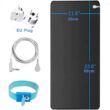 Universal Earthing Mat with Wristband - Soft PU Grounding Pad - Earth Connection Kit for Home & Office Workstation