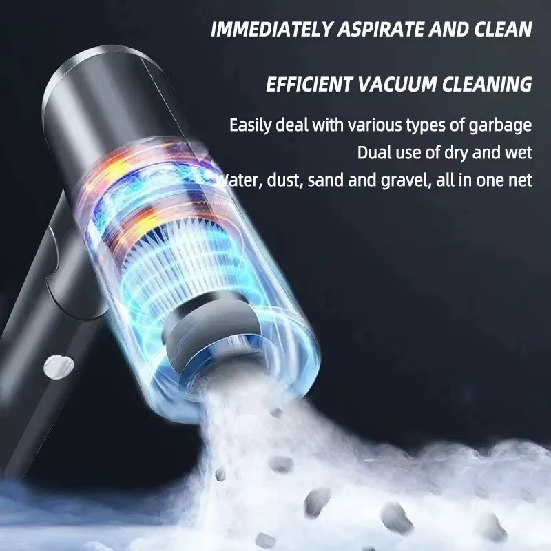 Portable Wireless Car Vacuum Cleaner, Dual Use for Home and Car, 120W High Power, Powerful Vacuum Cleaner Portable Wireless Car Vacuum Cleaner, Dual Use for Home and Car, 120W High Power, Powerful Vacuum Cleaner - Image 3