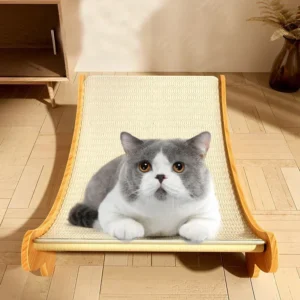 Wooden Cat Scratching Pads, Multifunction Cats Sleeping Bed, Detachable Wear-Resistant Cat Scratch Board, Kitten Grinding Cats Toys