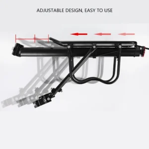 Quick Release Bicycle Rear Seat Rack, Bicycle Shelves, Adjustable Mountain Bike Luggage Carrier with Reflector