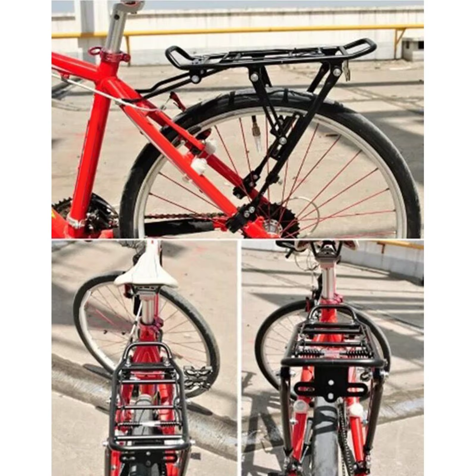 Mountain Bike, Bicycle Rear Luggage Cargo Rack, 25kg Alloy Tailstock Holder, Back Seat Shelf, Bicycle Carrier Rack for Road Bike Mountain Bike, Bicycle Rear Luggage Cargo Rack, 25kg Alloy Tailstock Holder, Back Seat Shelf, Bicycle Carrier Rack for Road Bike - Image 6