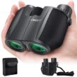 COMET Binoculars 10X25, Long Range Pocket HD Telescope, Folding Compact BAK4 Prism Binocular, Optical Scope FMC Lens for Hunting