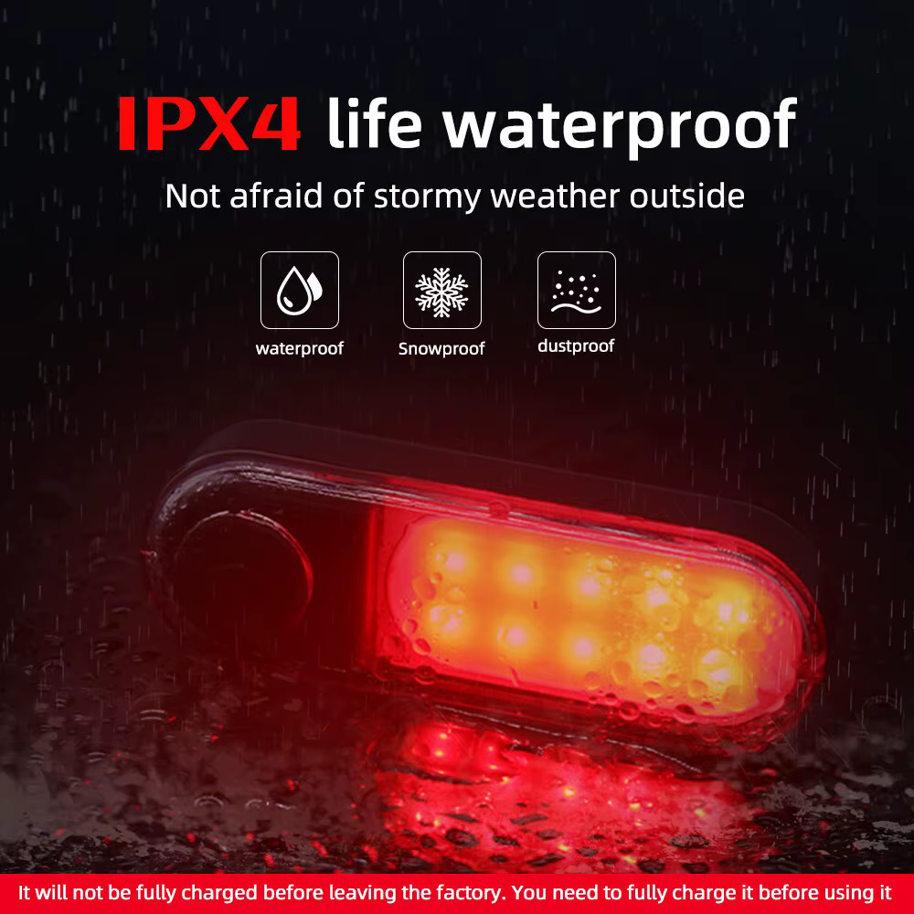 5 Modes Light, Bicycle Rear Light, Waterproof Bike Light, COB USB Rechargeable, MTB Bike Taillights for Cycling Safety 5 Modes Light, Bicycle Rear Light, Waterproof Bike Light, COB USB Rechargeable, MTB Bike Taillights for Cycling Safety - Image 5