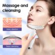 7 Colors LED Lights Face Neck Beauty Device, Vibration Massage Improve Neck Lines, Home Use Face Lifting Machine 7 Modes 3 Levels