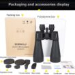 BORWOLF 20-60X70 Binoculars, High Magnification, Long-Range Zoom, 60× Hunting Astronomical Telescope, HD Professional Zoom