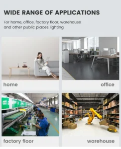 E27 Fan-Shape Foldable 28W LED Bulb, AC220V/110V Deformation Light for Home Ceiling Lights, Warehouse, Garage, White Leaf Light 6500K