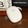 Mini Portable Wireless Inkless Thermal Printer, Bluetooth Pocket Label Maker, Home Study, with 1 Roll Stickable Label Paper