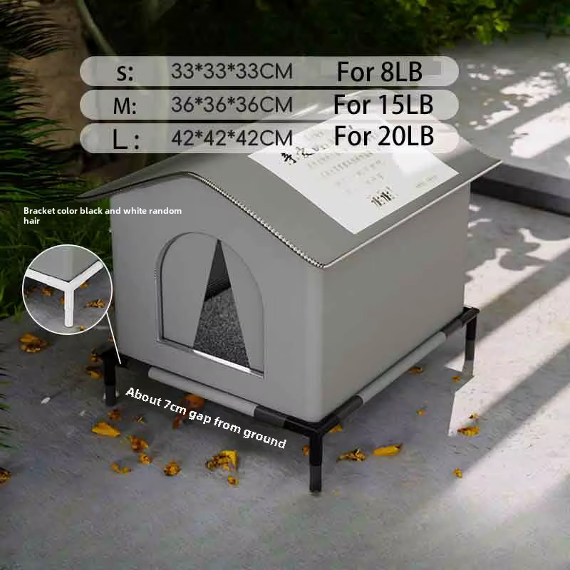 Stray Cat, Dog House, Waterproof Outdoor Winter Warm Pet Cave, Sleeping Beds, Home Foldable Washable for Small Dog, Puppy Supplies Stray Cat, Dog House, Waterproof Outdoor Winter Warm Pet Cave, Sleeping Beds, Home Foldable Washable for Small Dog, Puppy Supplies - Image 3