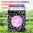 10-Hole Fully Automatic Bubble Blowing Handheld Electric Bubble Machine Toy, Outdoor Birthday, Without Battery and Bubble Water
