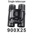 900x25 HD Zoom Portable Binoculars, Powerful Long-Range BAK4 Telescope, Folding Low-Light Binoculars for Hunting, Camping