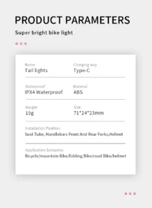 5 Modes Light, Bicycle Rear Light, Waterproof Bike Light, COB USB Rechargeable, MTB Bike Taillights for Cycling Safety 5 Modes Light, Bicycle Rear Light, Waterproof Bike Light, COB USB Rechargeable, MTB Bike Taillights for Cycling Safety
