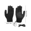 Electric Heated Gloves, Touch Screen Outdoor Riding Skiing Mitten, USB Heated Gloves for Backpacking Mountaineering (no battery)