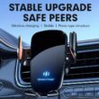 UYUXIO Wireless Car Charger, Air Vent Fast Charging Phone Holder