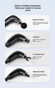 Smart Electric Fascia Massager – Handheld Deep Tissue Muscle Massager for Back and Body, Home Use