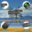 25-75×60 Telescope Spotting Scope, Powerful Zoom Monocular, FMC BAK4 Waterproof, for Bird Watching, Target Shooting, with Tripod
