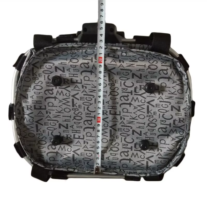 Bicycle Front Basket, Bike Small Pet Dog Carry Pouch, 2-in-1 Detachable MTB Cycling Handlebar Tube Hanging, Fold Baggage Bag, 5KG Load Bicycle Front Basket, Bike Small Pet Dog Carry Pouch, 2-in-1 Detachable MTB Cycling Handlebar Tube Hanging, Fold Baggage Bag, 5KG Load - Image 4