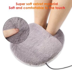 Electric Foot Warmer Heater, Constant Temperature Heating Pad, Soft Velvet Washable, Winter Warm Foot for Home Bedroom Feet Warmer