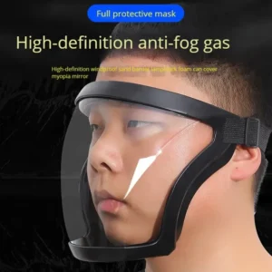 Anti-Fog Protective Face Mask, Dust/Splash Resistant, for Sports, Riding, Work, Grinding, Weeding, Mowing