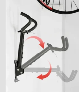 1PCS Wall Beam Stretchable Stand, MTB Hanging Holder, Room Wall-Mounted Bicycle Rack, 360-Degree Rotating, Heavy Duty Storage Rack