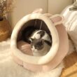 Deep Sleep Cat Bed, Cartoon Pet Bed, Foldable, Removable, Washable Pet Sleeping Bed for Small Dogs, Mat, Bag, Cave Cats Bed