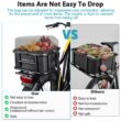 Rear Bike Basket, Bicycle Cargo Rack Bag, Large Capacity Front E-Bike Basket, Bike Baskets, Rear Rack for Outdoor Travel & Shopping Rear Bike Basket, Bicycle Cargo Rack Bag, Large Capacity Front E-Bike Basket, Bike Baskets, Rear Rack for Outdoor Travel & Shopping