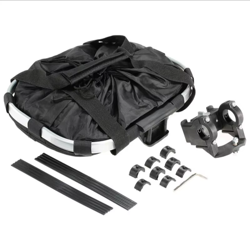 Bicycle Front Basket, Bike Small Pet Dog Carry Pouch, 2-in-1 Detachable MTB Cycling Handlebar Tube Hanging, Fold Baggage Bag, 5KG Load Bicycle Front Basket, Bike Small Pet Dog Carry Pouch, 2-in-1 Detachable MTB Cycling Handlebar Tube Hanging, Fold Baggage Bag, 5KG Load - Image 5
