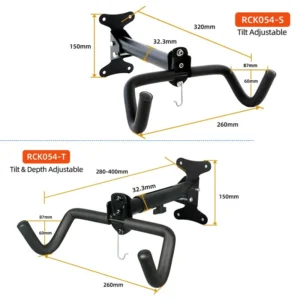 1PCS Wall Beam Stretchable Stand, MTB Hanging Holder, Room Wall-Mounted Bicycle Rack, 360-Degree Rotating, Heavy Duty Storage Rack