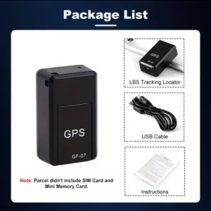 Motorcycle Car GPS Tracker GF07, Mini Tracking Locator, Magnetic Vehicle Tracker, Locator for Pets, Child, Elderly, GPS Position App Motorcycle Car GPS Tracker GF07, Mini Tracking Locator, Magnetic Vehicle Tracker, Locator for Pets, Child, Elderly, GPS Position App