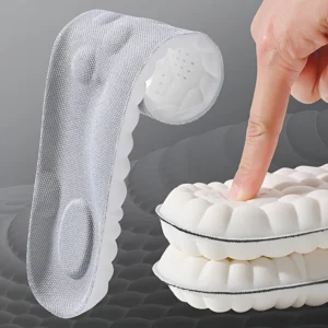 High Elasticity Latex Sport Insoles, Soft Shoe Pads, Arch Support Orthotic Insoles, Breathable Deodorant Insole (2Pairs)