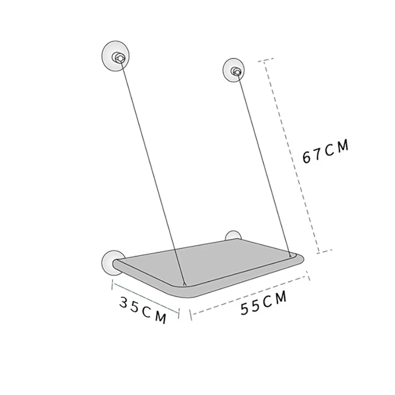 Pet Cat Hammock, Aerial Hanging Cat Bed, Cats Bed House, Kitten Climbing Frame, Sunny Window Seat Nest, Bearing 20kg Pet Cat Hammock, Aerial Hanging Cat Bed, Cats Bed House, Kitten Climbing Frame, Sunny Window Seat Nest, Bearing 20kg - Image 6