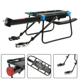 Quick Release, Adjustable Bike Bicycle Cargo Rack, Rear Rack for MTB, Road Bicycle, Luggage Carrier with Mudguard Quick Release, Adjustable Bike Bicycle Cargo Rack, Rear Rack for MTB, Road Bicycle, Luggage Carrier with Mudguard