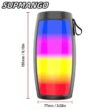 S12 Wireless Bluetooth Speaker, Powerful Portable Subwoofer with LED Lights, Car Audio Bass MP3 Player Sound System
