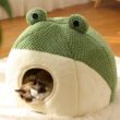 New Pet Nest Winter Protect Cold, Warm Dog Den, Cat Villa, Small Frog Shape Semi-Enclosed Kitten Puppy Plush Mattress, Pet Supplies New Pet Nest Winter Protect Cold, Warm Dog Den, Cat Villa, Small Frog Shape Semi-Enclosed Kitten Puppy Plush Mattress, Pet Supplies