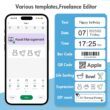 Mini Portable Wireless Inkless Thermal Printer, Bluetooth Pocket Label Maker, Home Study, with 1 Roll Stickable Label Paper