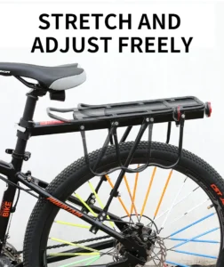 Mountain Bike Carrier with Reflective Plate, Riding Equipment, Quick Disassembly, Aluminum Alloy Bicycle Rear Shelf
