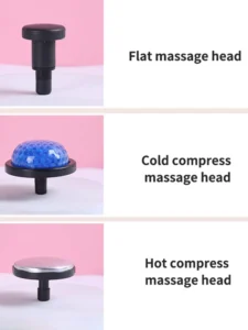 Professional Level Muscle Massage Gun, Relaxation Intelligent Exercise Fitness Massager, Cold and Hot Compress Fascia Gun, 6 Heads