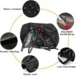 Bike Cover for 2 Bikes, Outdoor Waterproof Bicycle Cover, Rain, Sun, UV, Dust, Windproof with Lock Hole Bike Cover for 2 Bikes, Outdoor Waterproof Bicycle Cover, Rain, Sun, UV, Dust, Windproof with Lock Hole
