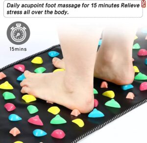Fingerpressure Board, Foot Massage Pad, Health Walk Foot Pressure Board, Imitation Goose Soft Stone Road