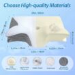 Cervical Memory Foam Pillow for Neck Pain Relief - Ergonomic Orthopedic Contour Support for Side & Back Sleepers
