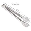Stainless Steel Food Tongs, Barbecue Tongs, Meat Salad Steak Food Serving Clip, Tweezers, Long BBQ Cooking Tongs, Kitchen Utensils