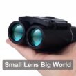 40x22 HD Powerful Binoculars, 2000M Long Range, Folding Mini Telescope, BAK4 FMC Optics, For Hunting, Sports, Outdoor
