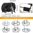 Bike Cover for 2 Bikes, Outdoor Waterproof Bicycle Cover, Rain, Sun, UV, Dust, Windproof with Lock Hole Bike Cover for 2 Bikes, Outdoor Waterproof Bicycle Cover, Rain, Sun, UV, Dust, Windproof with Lock Hole