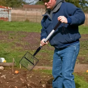 Chicken Coop Rake, Retractable Cat Litter Scoop, Chicken Coop Cleaning Tools, Poop Shovel, Garden Separating Poop & Debris Tools