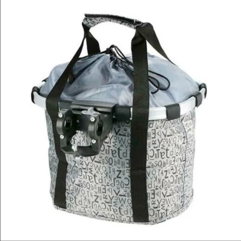 Bicycle Front Basket, Bike Small Pet Dog Carry Pouch, 2-in-1 Detachable MTB Cycling Handlebar Tube Hanging, Fold Baggage Bag, 5KG Load Bicycle Front Basket, Bike Small Pet Dog Carry Pouch, 2-in-1 Detachable MTB Cycling Handlebar Tube Hanging, Fold Baggage Bag, 5KG Load - Image 2